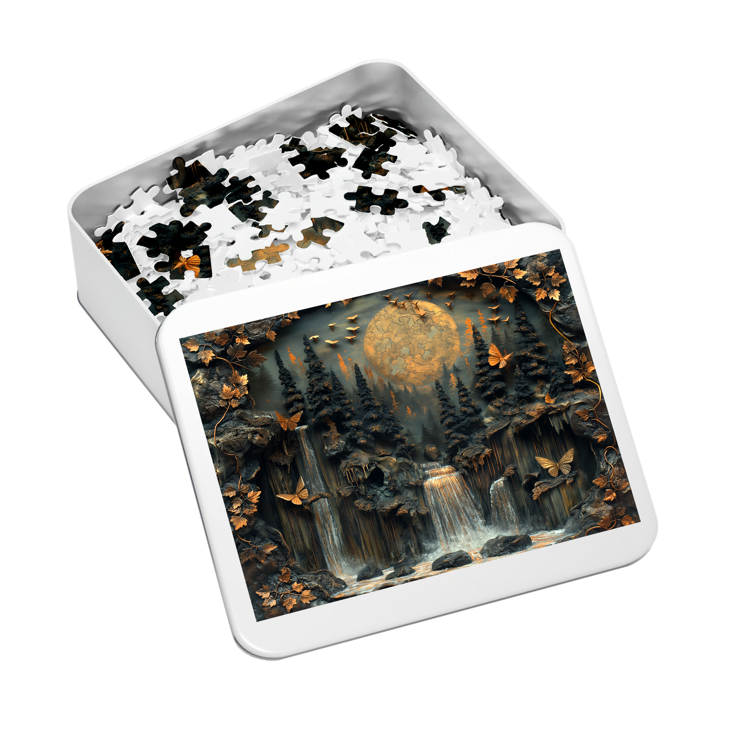 Butterfly Grove - Premium Jigsaw Puzzle - Ornate, Fantasy, Beautiful, Delicate - Multiple Sizes Available