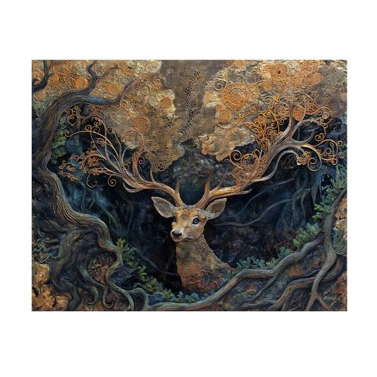 Guardian Groves - Premium Jigsaw Puzzle - Veradnt, Majestic, Curious - Multiple Sizes Available