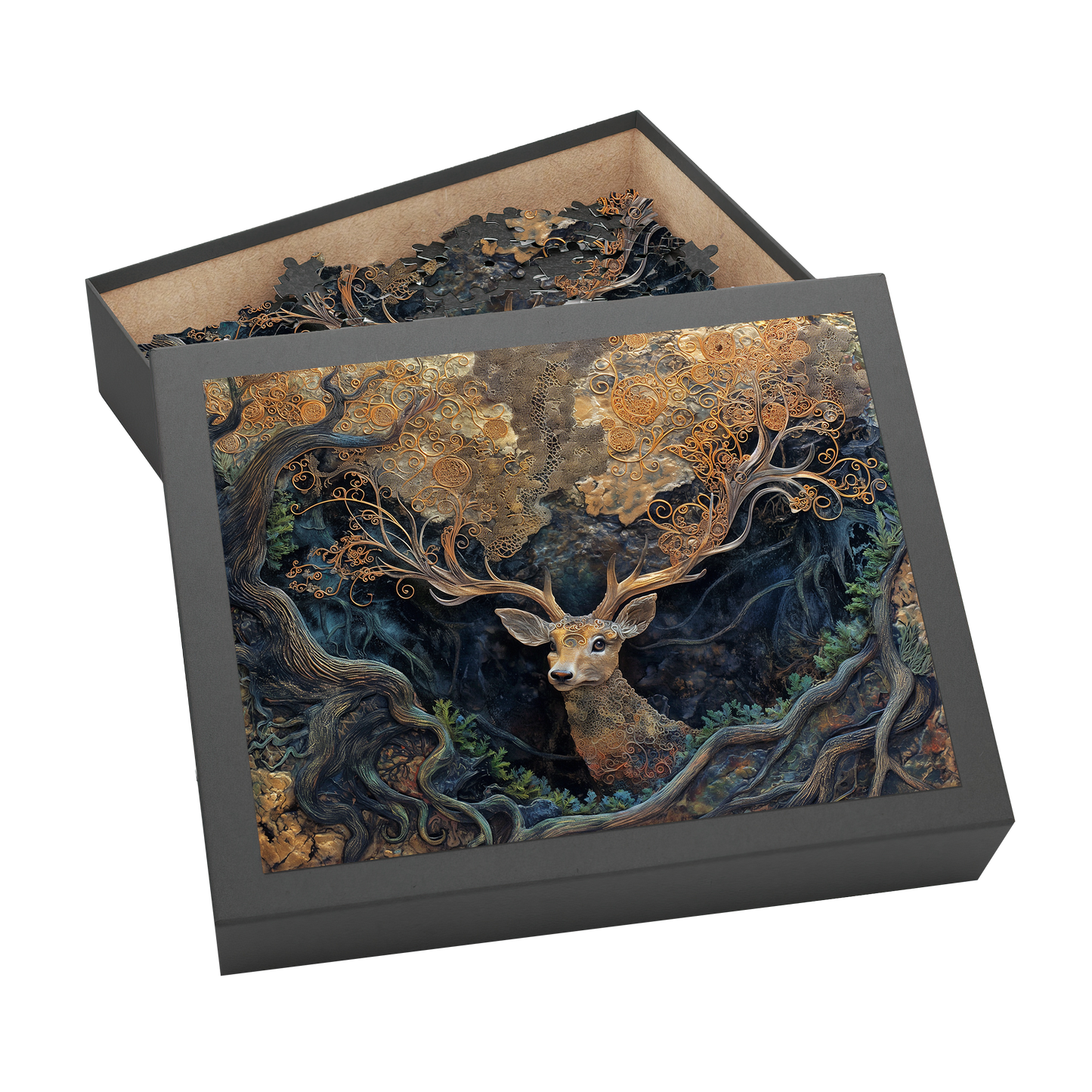 Guardian Groves - Premium Jigsaw Puzzle - Veradnt, Majestic, Curious - Multiple Sizes Available