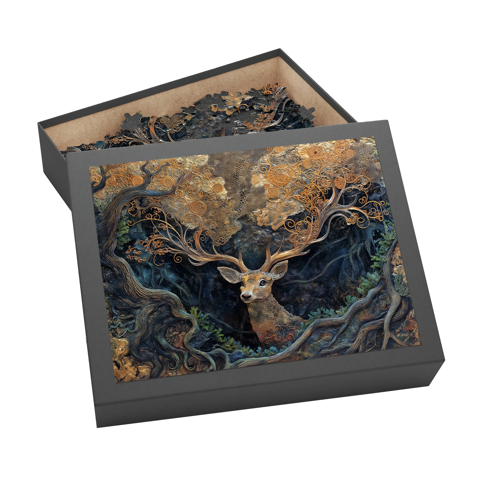 Guardian Groves - Premium Jigsaw Puzzle - Veradnt, Majestic, Curious - Multiple Sizes Available