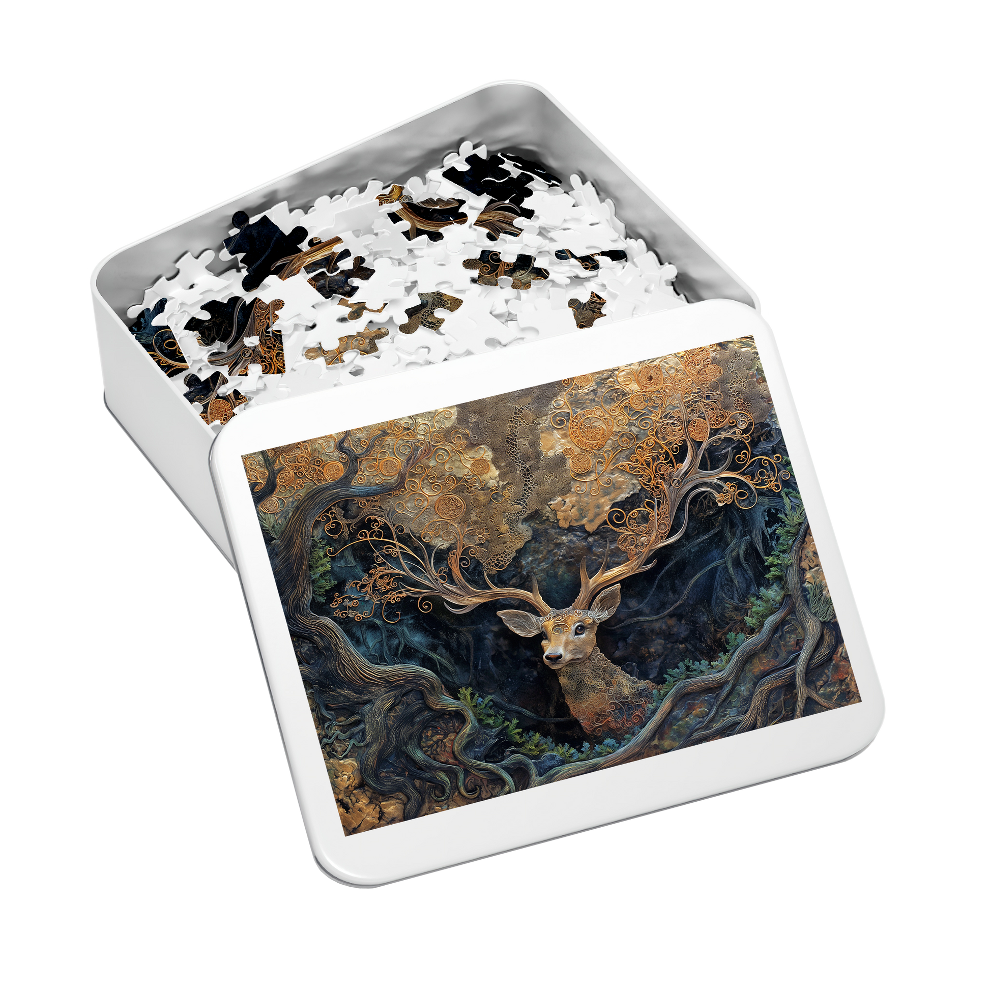 Guardian Groves - Premium Jigsaw Puzzle - Veradnt, Majestic, Curious - Multiple Sizes Available