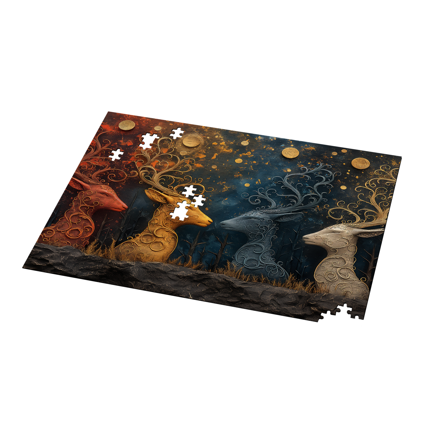 Four Directions - Premium Jigsaw Puzzle - Veradnt, Majestic, Mystical - Multiple Sizes Available