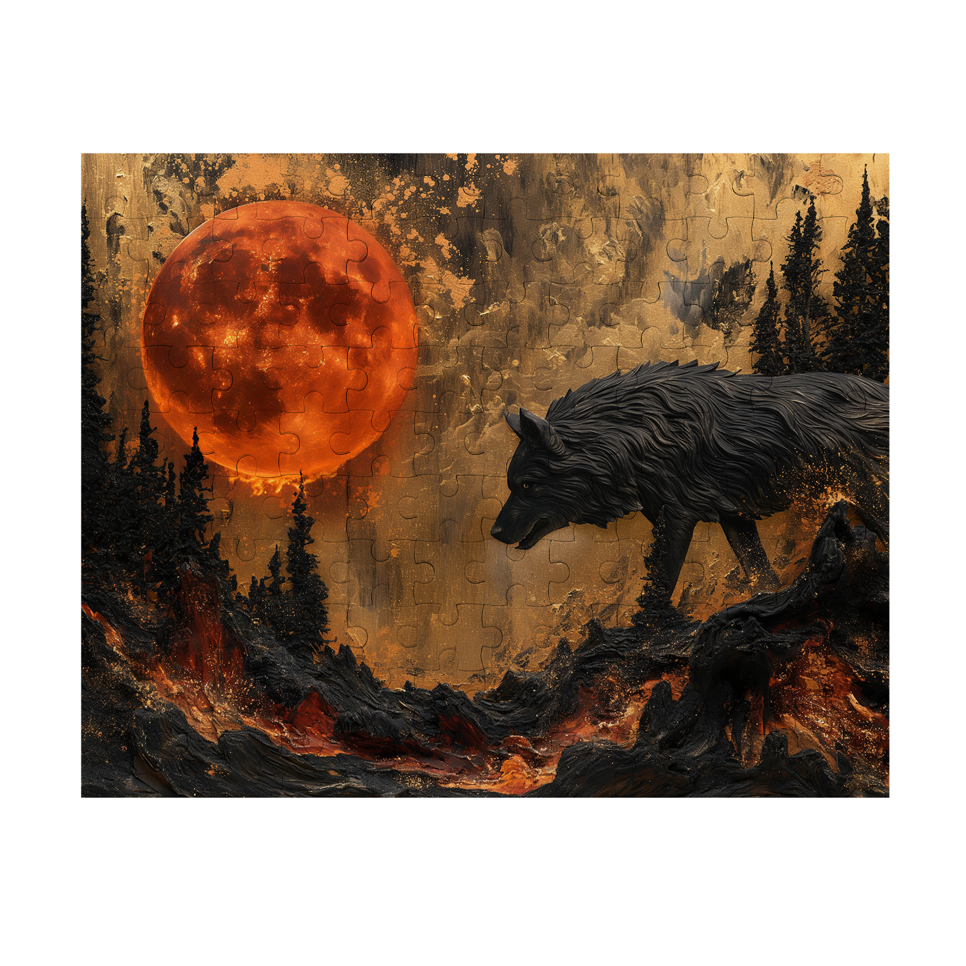 Hunters 08 - Premium Jigsaw Puzzle, Majestic, Primal - Multiple Sizes Available