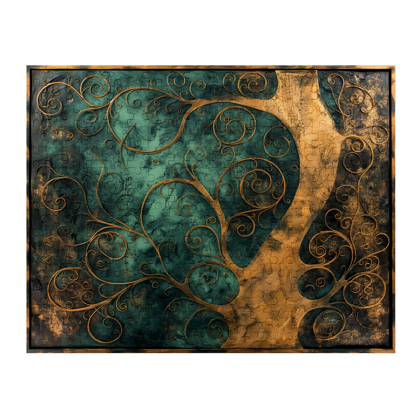 Natures Frame 07 - Premium Jigsaw Puzzle, Antique, Carving - Multiple Sizes Available