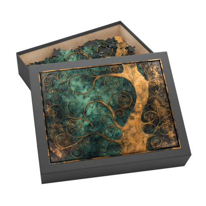 Natures Frame 07 - Premium Jigsaw Puzzle, Antique, Carving - Multiple Sizes Available