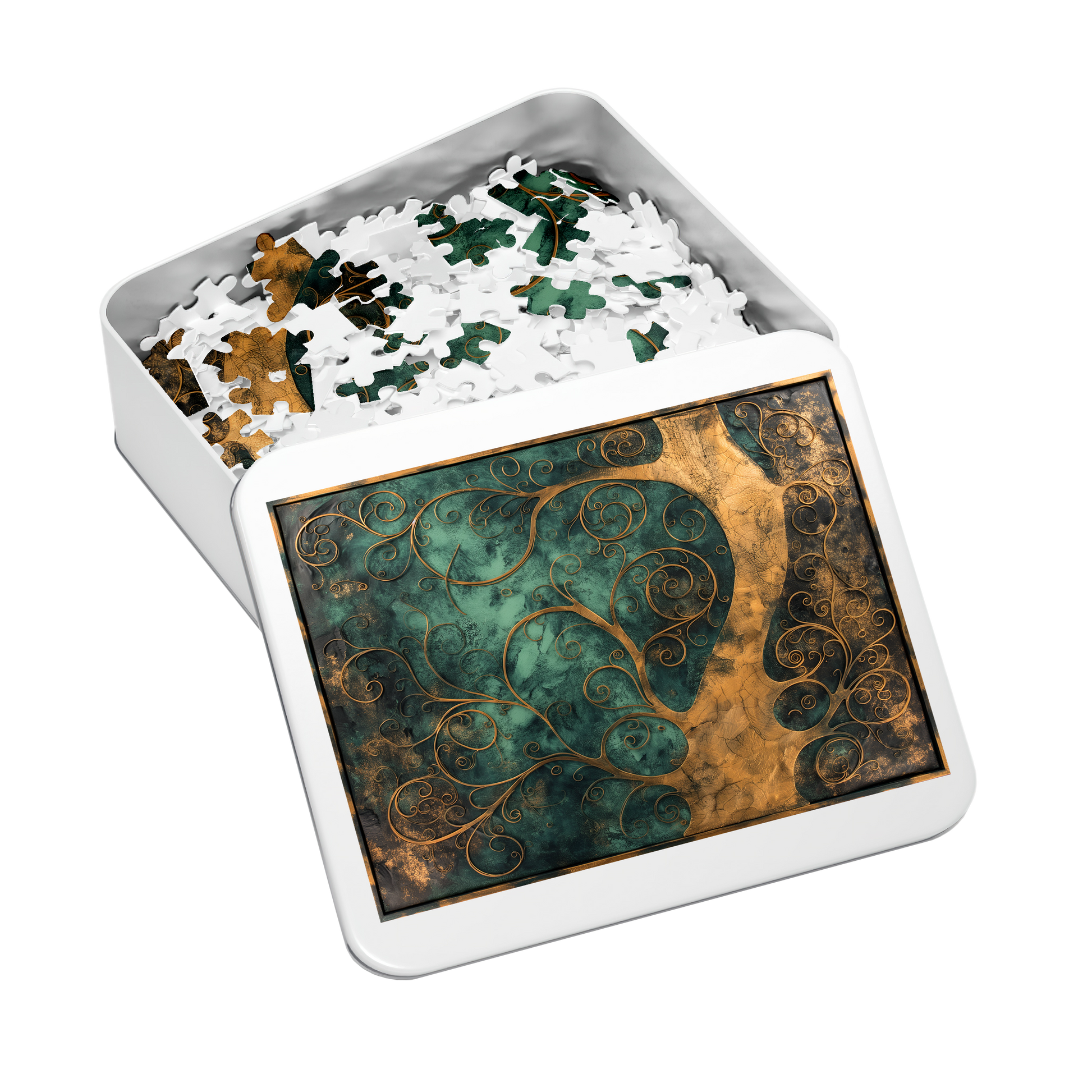 Natures Frame 07 - Premium Jigsaw Puzzle, Antique, Carving - Multiple Sizes Available