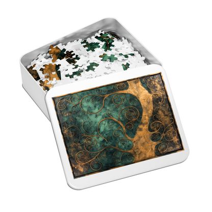 Natures Frame 07 - Premium Jigsaw Puzzle, Antique, Carving - Multiple Sizes Available
