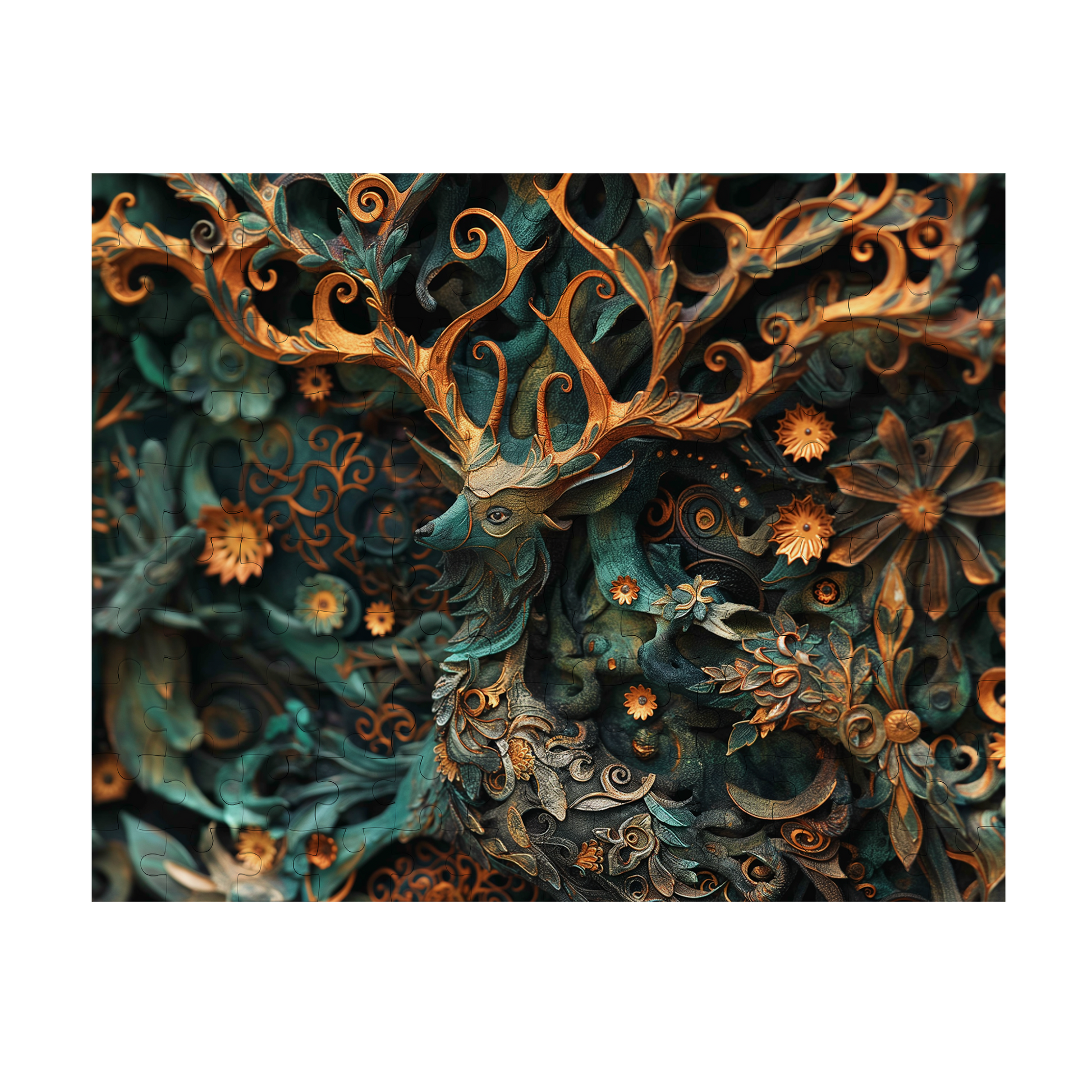 Noble Camouflage 02 - Premium Jigsaw Puzzle, Ornate, Fantasy - Multiple Sizes Available