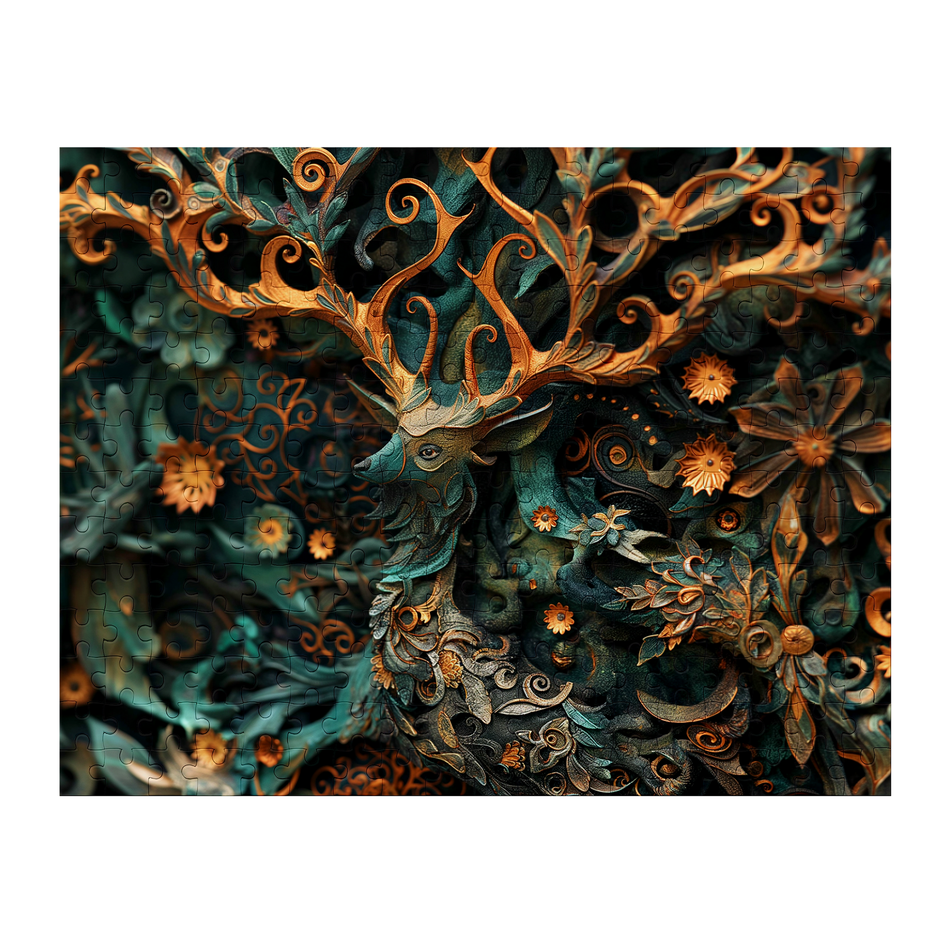 Noble Camouflage 02 - Premium Jigsaw Puzzle, Ornate, Fantasy - Multiple Sizes Available