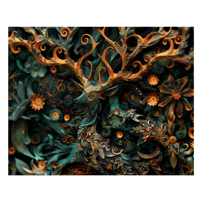 Noble Camouflage 02 - Premium Jigsaw Puzzle, Ornate, Fantasy - Multiple Sizes Available