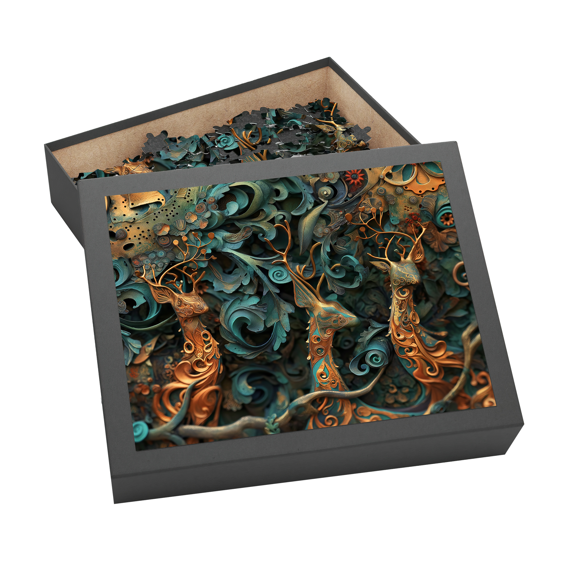 Noble Camouflage 03 - Premium Jigsaw Puzzle, Ornate, Fantasy - Multiple Sizes Available