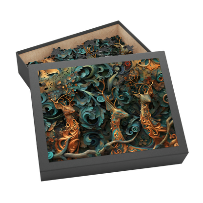 Noble Camouflage 03 - Premium Jigsaw Puzzle, Ornate, Fantasy - Multiple Sizes Available