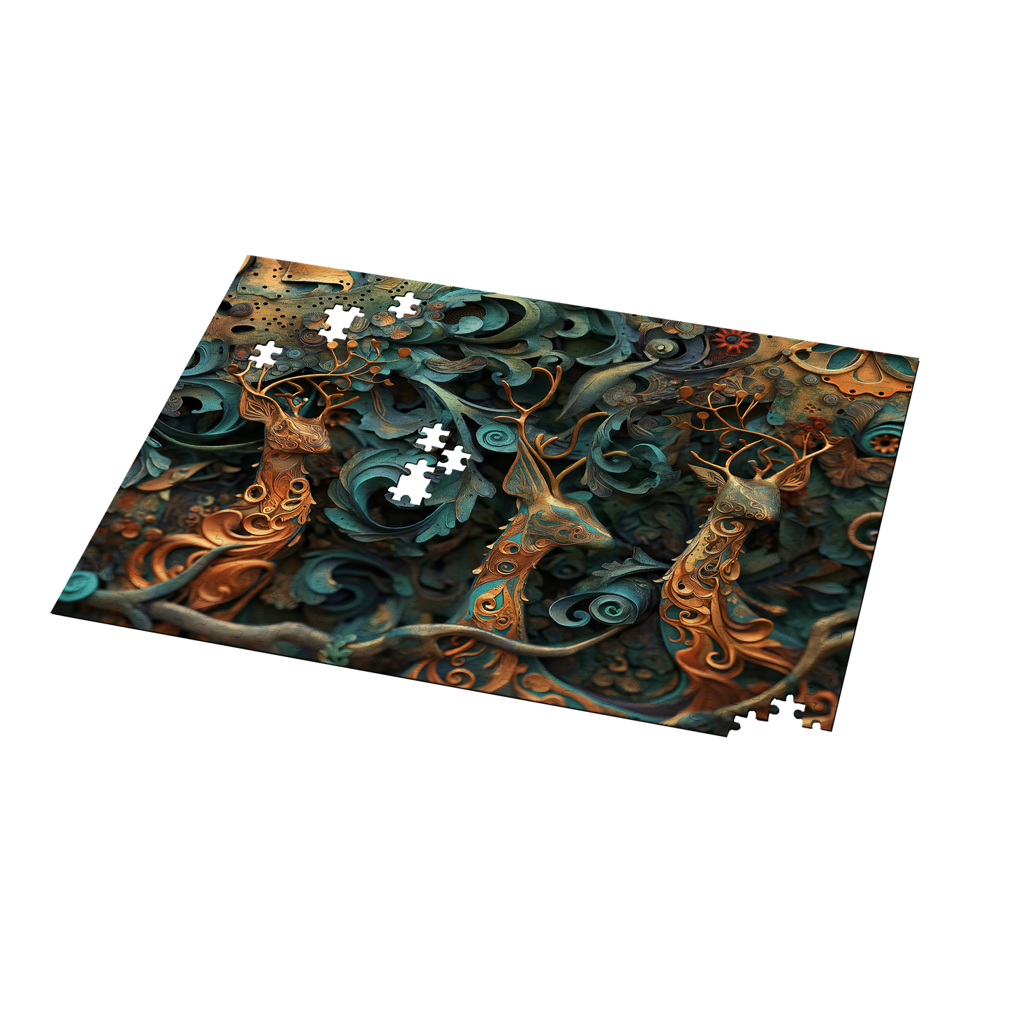 Noble Camouflage 03 - Premium Jigsaw Puzzle, Ornate, Fantasy - Multiple Sizes Available