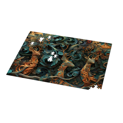 Noble Camouflage 03 - Premium Jigsaw Puzzle, Ornate, Fantasy - Multiple Sizes Available