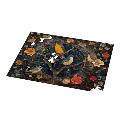 Petals and Plumage 04 - Premium Jigsaw Puzzle, Ornate, Fantasy - Multiple Sizes Available