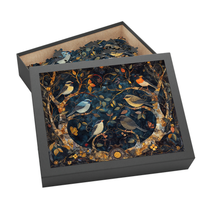 Petals and Plumage 05 - Premium Jigsaw Puzzle, Ornate, Fantasy - Multiple Sizes Available