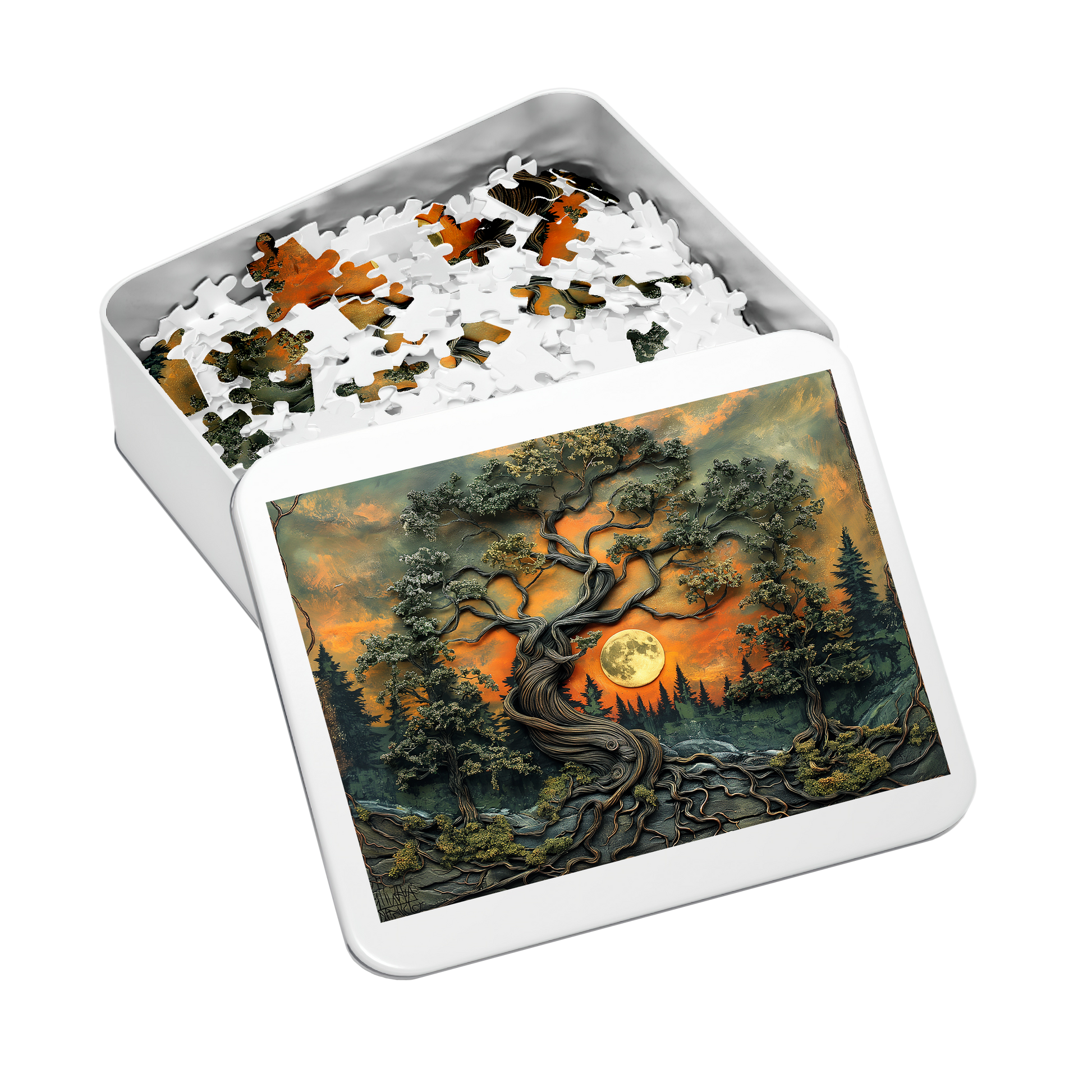 World Tree 01 - Premium Jigsaw Puzzle, Ornate, Fantasy - Multiple Sizes Available