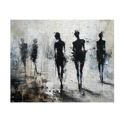 Group Dynamic - Premium Jigsaw Puzzle - Abstract Figures, Modern Art, Decore - Multiple Sizes Available