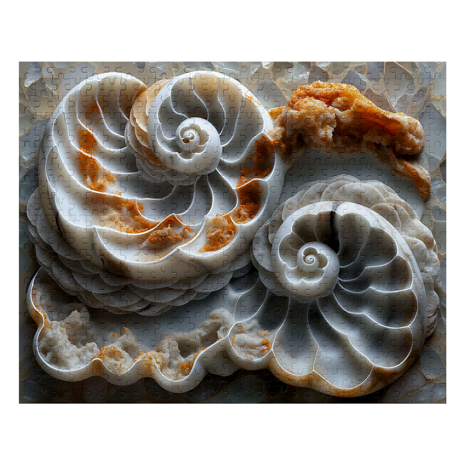 Many Shells - Premium Jigsaw Puzzle, Ornate, Detailed - Multiple Sizes Available