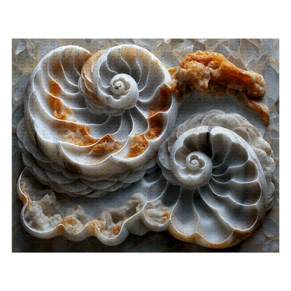 Many Shells - Premium Jigsaw Puzzle, Ornate, Detailed - Multiple Sizes Available