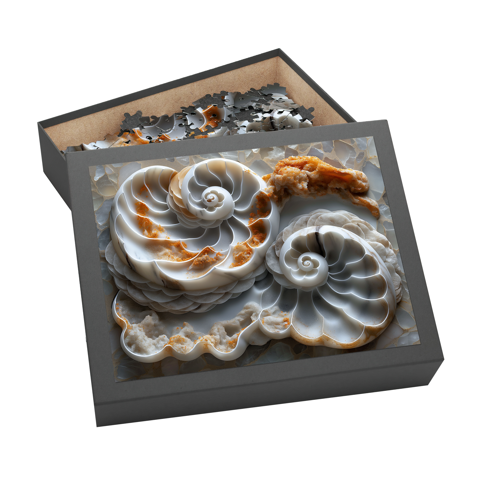 Many Shells - Premium Jigsaw Puzzle, Ornate, Detailed - Multiple Sizes Available