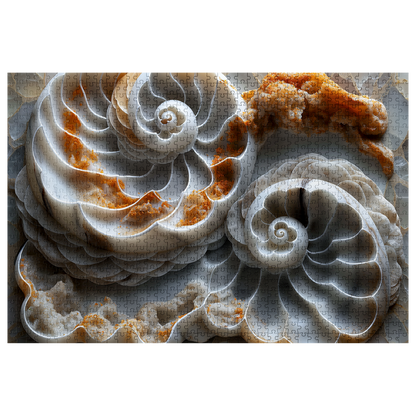 Many Shells - Premium Jigsaw Puzzle, Ornate, Detailed - Multiple Sizes Available