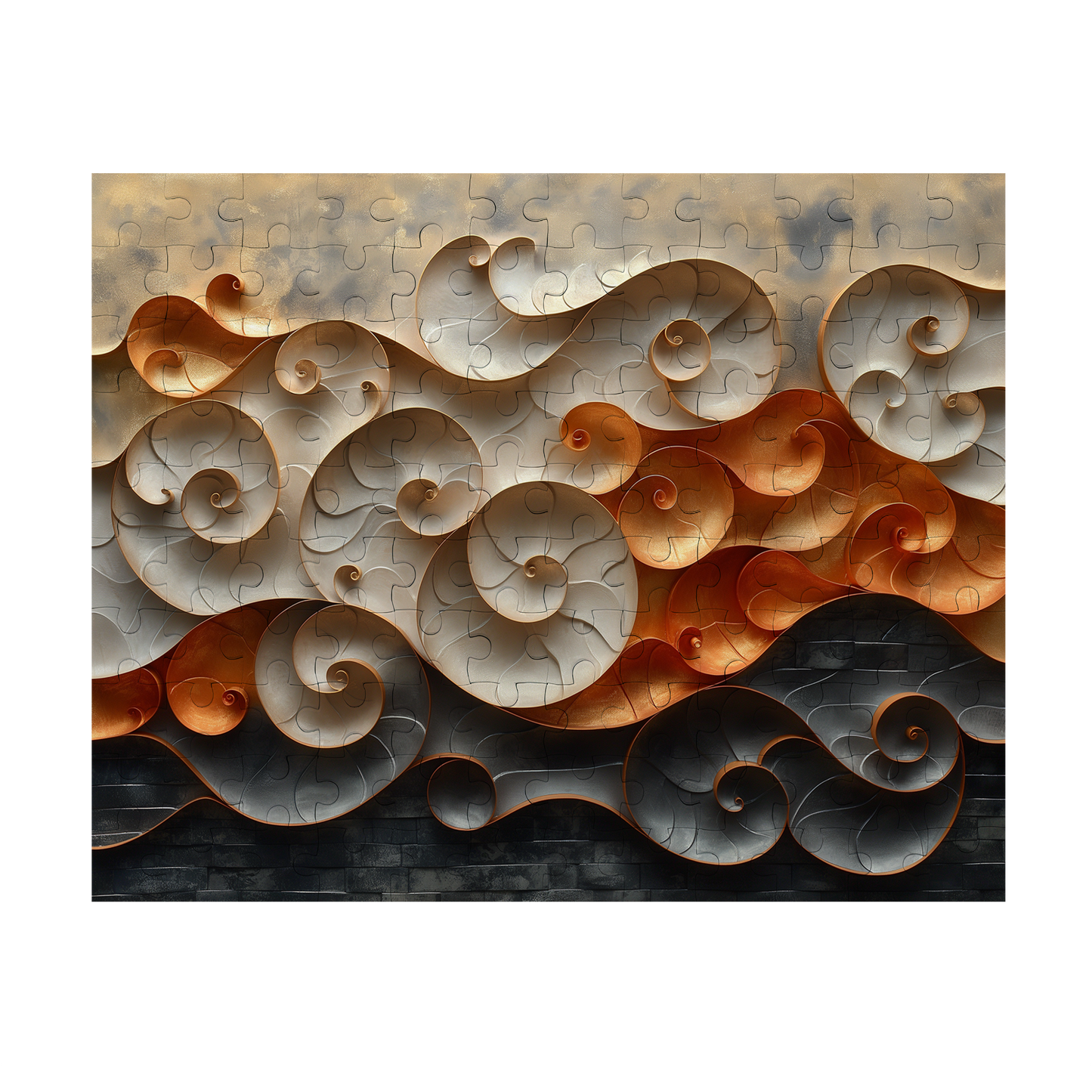 Nautilus Wall - Premium Jigsaw Puzzle, Ornate, Detailed - Multiple Sizes Available