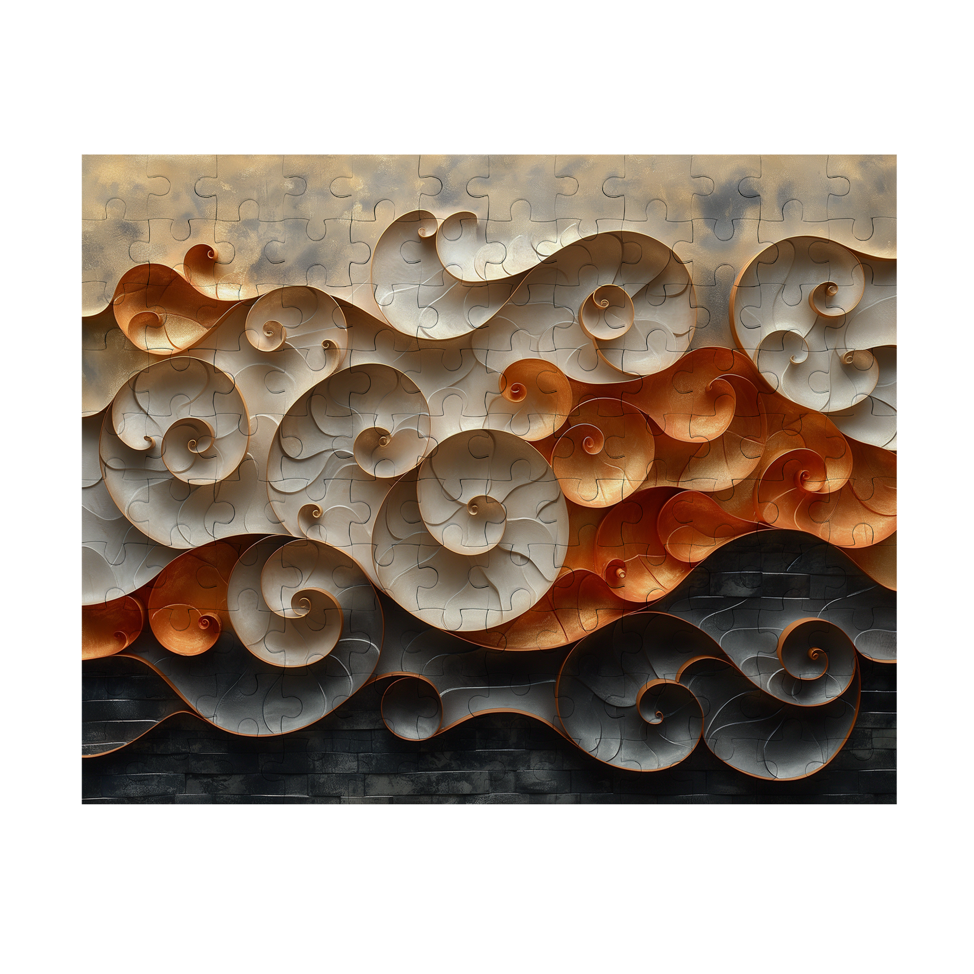 Nautilus Wall - Premium Jigsaw Puzzle, Ornate, Detailed - Multiple Sizes Available