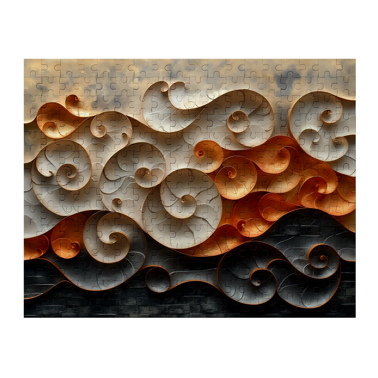 Nautilus Wall - Premium Jigsaw Puzzle, Ornate, Detailed - Multiple Sizes Available