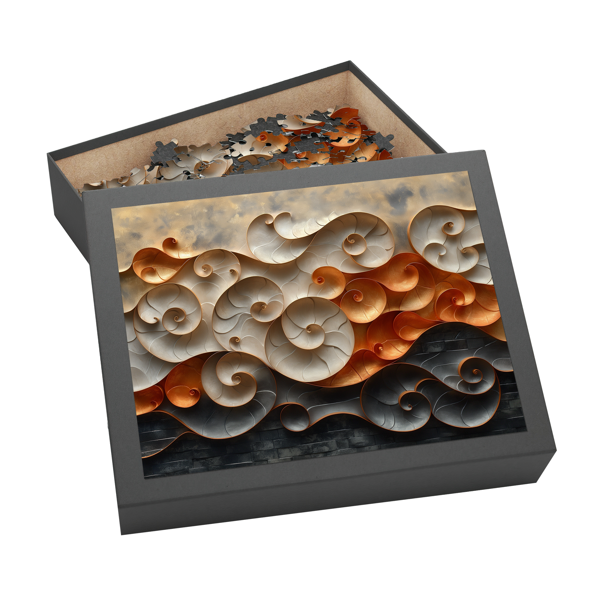 Nautilus Wall - Premium Jigsaw Puzzle, Ornate, Detailed - Multiple Sizes Available