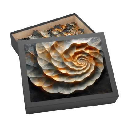 Overlapping Spiral - Premium Jigsaw Puzzle, Ornate, Detailed - Multiple Sizes Available