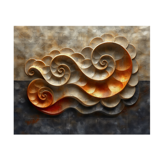 Conch Relief - Premium Jigsaw Puzzle, Ornate, Detailed - Multiple Sizes Available