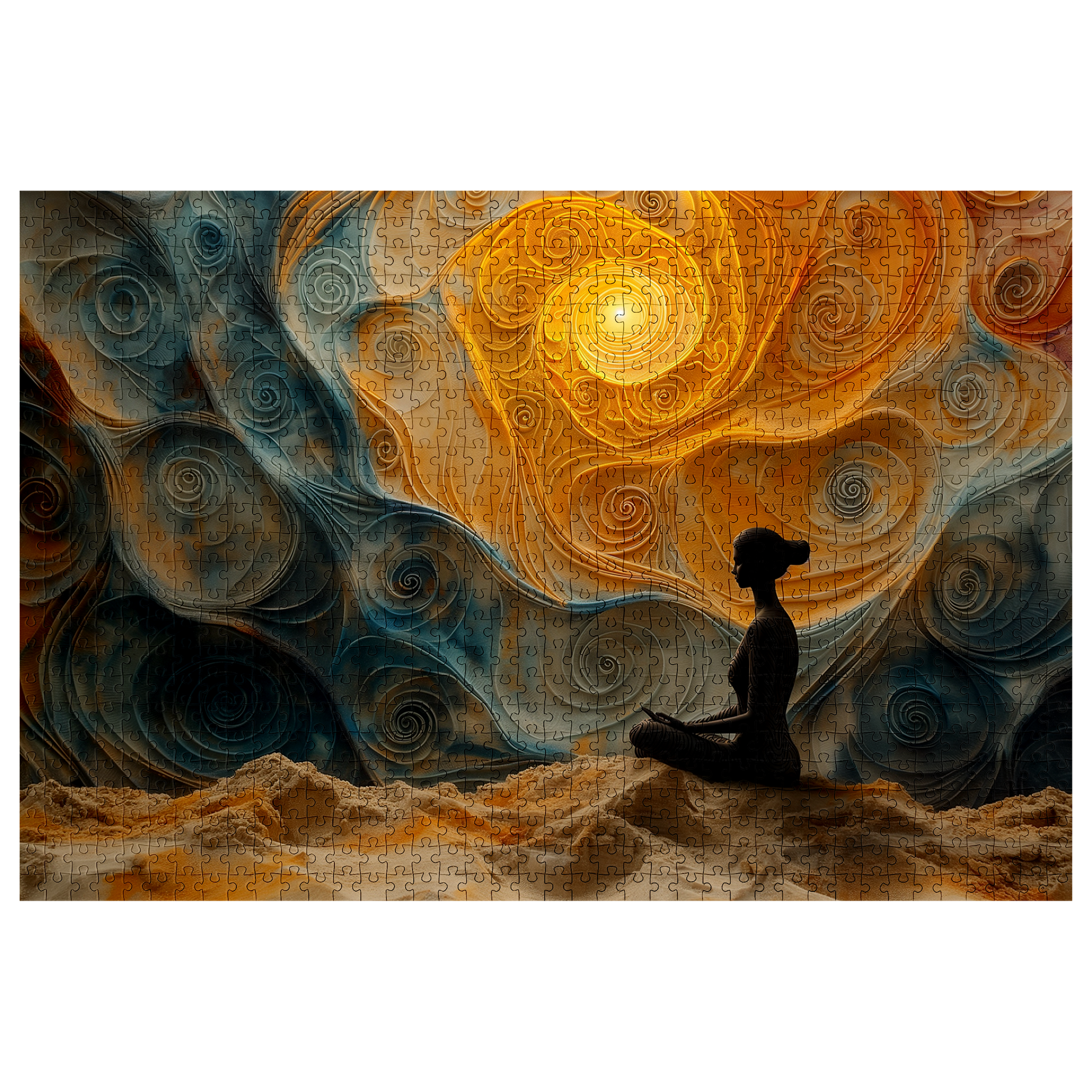 Spiral Eddies - Premium Jigsaw Puzzle, Ornate, Detailed - Multiple Sizes Available