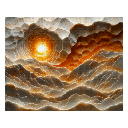 Seaside Sunrise - Premium Jigsaw Puzzle, Ornate, Detailed - Multiple Sizes Available