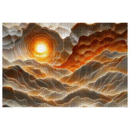Seaside Sunrise - Premium Jigsaw Puzzle, Ornate, Detailed - Multiple Sizes Available