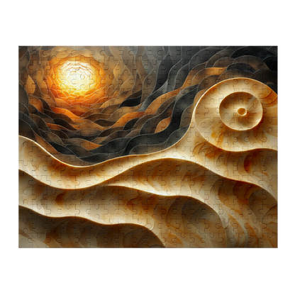 Sunrise Shell - Premium Jigsaw Puzzle, Ornate, Detailed - Multiple Sizes Available