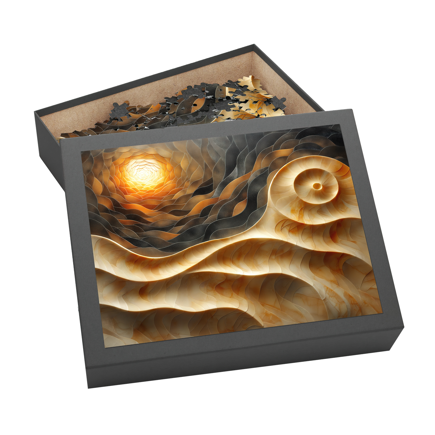 Sunrise Shell - Premium Jigsaw Puzzle, Ornate, Detailed - Multiple Sizes Available