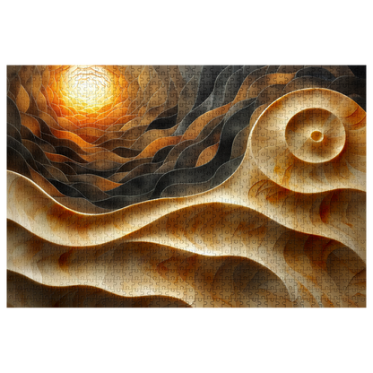 Sunrise Shell - Premium Jigsaw Puzzle, Ornate, Detailed - Multiple Sizes Available