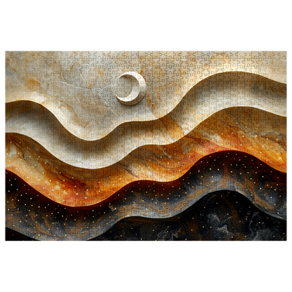 Lunar Tides - Premium Jigsaw Puzzle, Ornate, Detailed - Multiple Sizes Available
