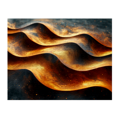 Golden Wave - Premium Jigsaw Puzzle, Ornate, Detailed - Multiple Sizes Available
