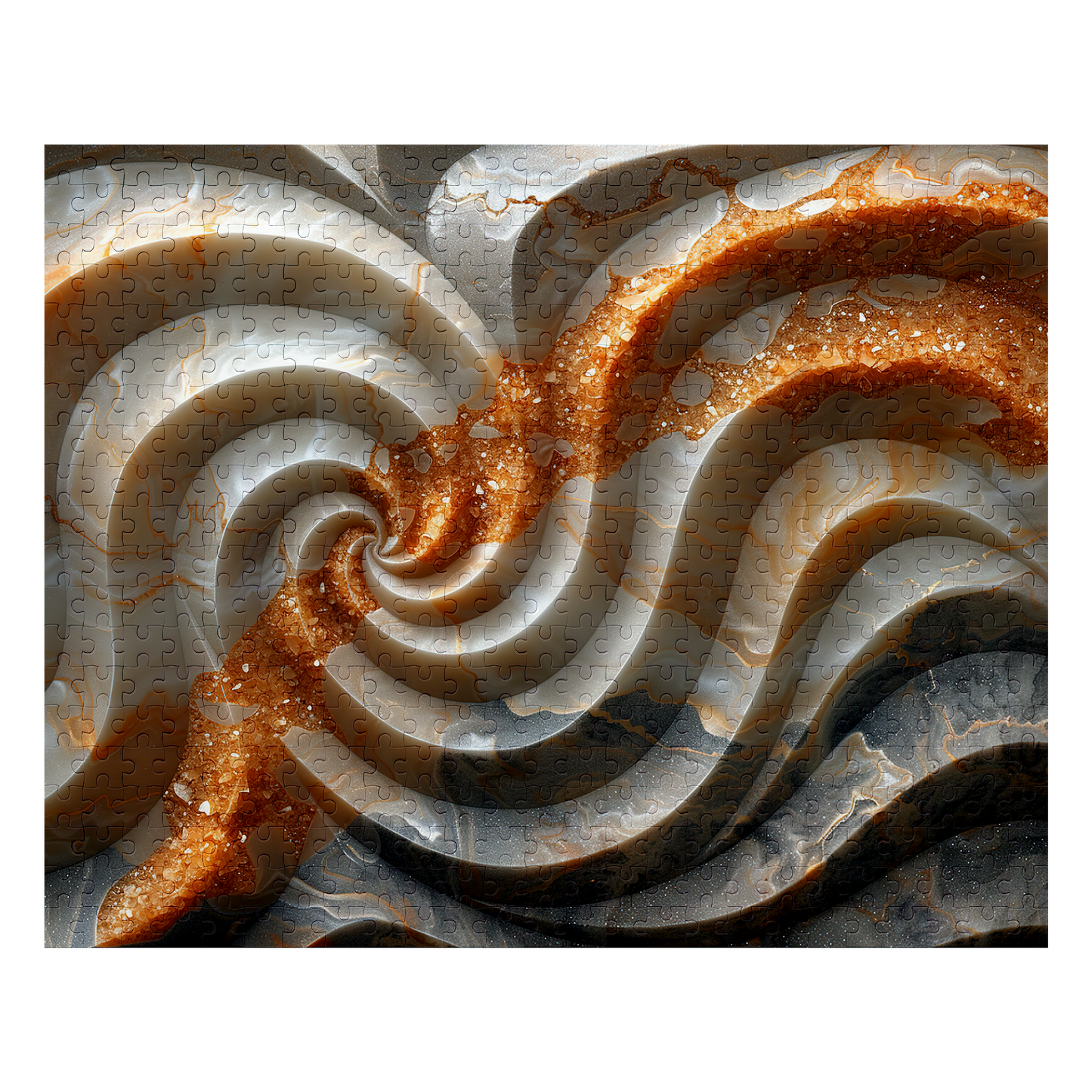Copper Vein - Premium Jigsaw Puzzle, Ornate, Detailed - Multiple Sizes Available