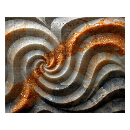 Copper Vein - Premium Jigsaw Puzzle, Ornate, Detailed - Multiple Sizes Available