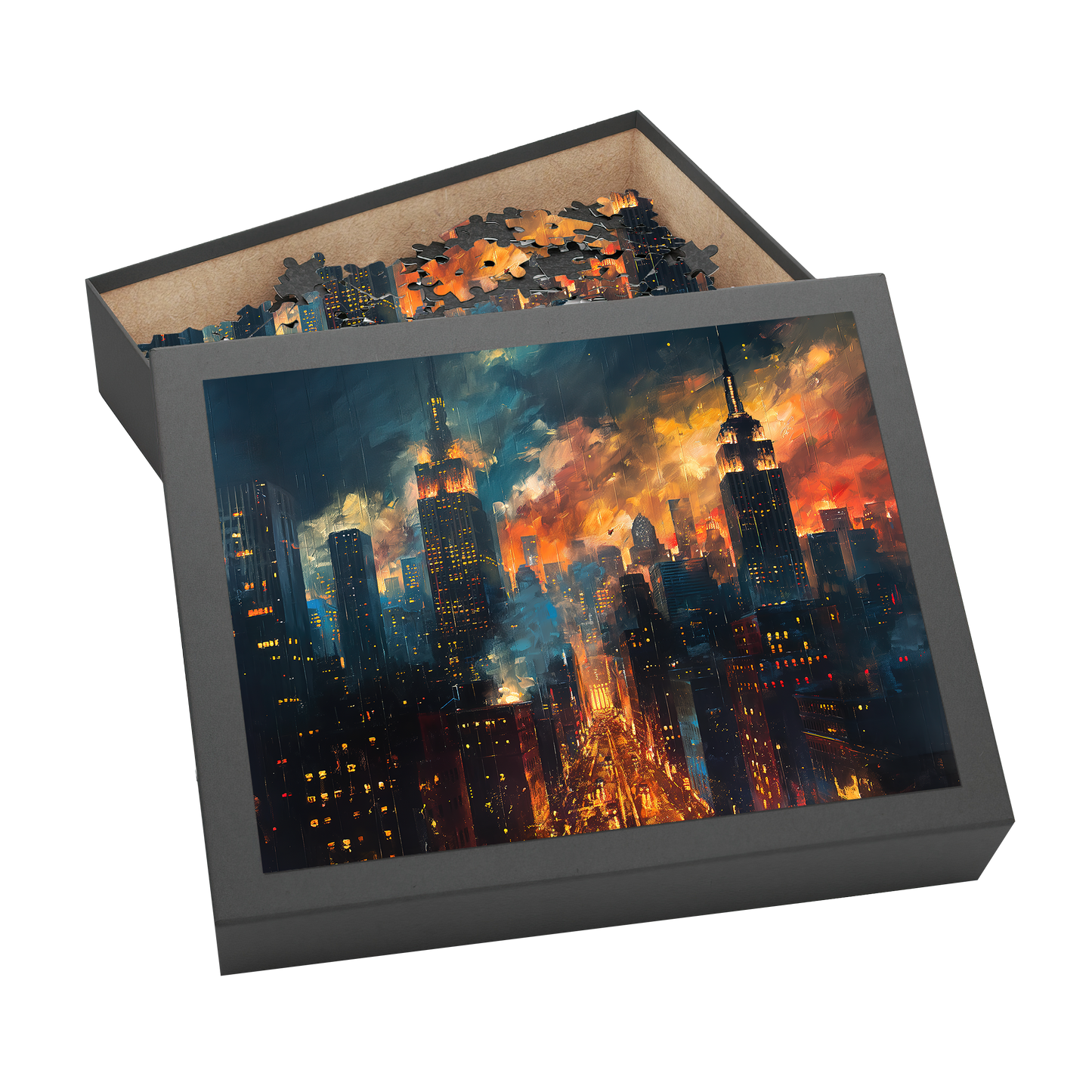 Rush Hour - Premium Jigsaw Puzzle - Dynamic, Urban, Traffic, Cityscape - Multiple Sizes Available