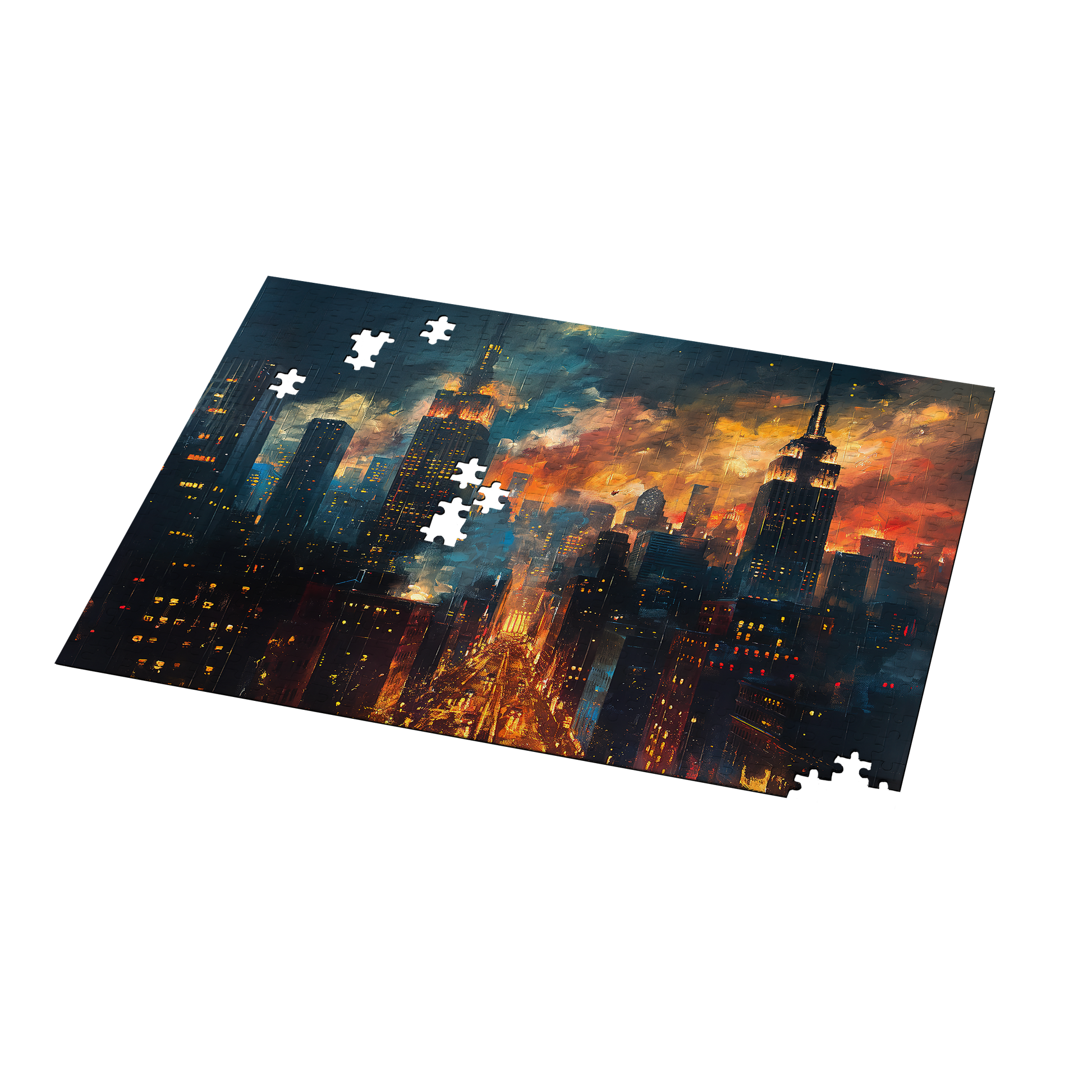 Rush Hour - Premium Jigsaw Puzzle - Dynamic, Urban, Traffic, Cityscape - Multiple Sizes Available